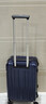 汉客行李箱男拉杆箱女登机箱镇店之宝双层拉链密码箱子旅行箱20英寸蓝 实拍图