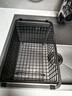 玖都龙厨房水槽置物架洗菜盆沥水篮碗架水池洗碗碟筷滤水收纳架2025新款 39灰色纳米加密款 实拍图