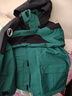 伯希和（Pelliot）【山色】冲锋衣三合一男女秋冬户外防风保暖抓绒外套11040105绿3X 实拍图