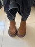 断码品牌短靴女秋冬增高厚底博肯棉鞋2024年新款休闲加绒雪地靴 驼色加绒内里 35 实拍图