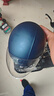 野马（YEMA）3c认证新国标A类365S电动车头盔男女加大码大号大头围冬季四季通用摩托车安全帽 皮亚蓝配透明长镜 实拍图