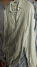 优衣库女装法国麻衬衫长袖衬衣上衣空调衫薄外套475647 60 浅蓝色 L /160/88A 实拍图