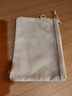 无印良品（MUJI）再生聚酯纤维 双拉链包收纳袋 居家旅行数据线小收纳包便携零钱包 米色/M/长19*宽13.5cm 实拍图