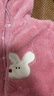 嘟嘟家宝宝毛绒外套秋季儿童卡通连帽外衫秋款男童加绒上衣秋装女童外衣 粉色 100 实拍图