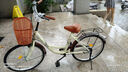百士盾自行车女成人女士学生男女生女款亲子老式公主车通勤城市单车轻便 复古黄-尊享版-单速 24寸 实拍图