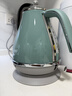 德龙（Delonghi）电热水壶 复古家用304不锈钢烧水电水壶 自动断电1.7L大容量 KBO2001.CGR 萨丁尼亚绿 实拍图