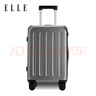 ELLE24英寸时尚行李箱石墨灰拉杆箱万向轮密码箱女士拉链密码箱 实拍图