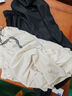 汐嘻冰丝短裤男夏季运动速干沙滩裤大码夏天外穿宽松马裤子薄款大裤衩 黑色+卡其 2XL -建议130-145斤左右 实拍图