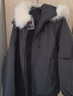 F426【赵露思同款】新国标90绒加厚大毛领工装派克连帽羽绒服 深灰色 M 实拍图