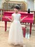 衣诺坊女生礼服长裙演出服公主纱裙主持人白色晚礼服钢琴演出舞蹈服 实拍图