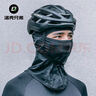 洛克兄弟防晒头套摩托车全脸骑行面罩围脖冰丝春夏季防风户外男女 灰色 实拍图