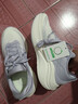 安踏女鞋叶子6跑步鞋女2025秋冬季新款加厚密网厚底增高休闲运动鞋子 -3象牙白/淡紫灰【密网加厚版】 37.5 实拍图