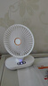 电风扇家用桌面风扇USB小风扇充电小米同款迷你小风扇学生宿舍静音制冷办公室大风力台式电风扇 6寸-皓月白-摇头款 【升级电机】 实拍图
