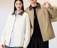 名创优品（MINISO）美式飞行夹克男士秋冬新款潮牌宽松休闲工装棉服外套男大码派克服 【斜纹拼色夹克】米白 -秋款 3XL (体重180-200斤) 实拍图