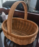 皓梵洁竹篮菜篮子果篮手提鸡蛋篮子藤编野餐篮编织篮小竹筐水果篮编织筐 南瓜提篮小号 31*24*30cm 实拍图