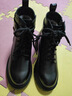 昌祥回力马丁靴女英伦风2025新款秋冬加绒小个子增高厚底短靴复古机车靴女 黑色加绒（专柜品质） 36 （标准尺码） 实拍图