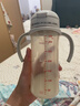 贝亲（Pigeon）自然成长翻盖直饮吸管 大童奶瓶330ml 经典款 18月+  AA278 实拍图