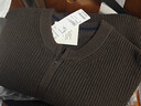 优衣库合作款男装女装圆领针织开衫长袖毛衣毛衫外套479731 38 深褐色 2XL /185/112C 实拍图