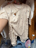 巴拉巴拉童装婴儿连体羽绒服轻薄羽绒服宝宝衣服冬装抱衣爬服男童女童 白蓝色调00318 80cm 实拍图