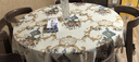 乐唯仕 高端欧式餐桌桌布高档台布奢华长方形茶几桌布布艺轻奢高级感正方形餐桌垫客厅家用西餐桌子垫子定制 洛丽塔-米 180cm直径圆桌布适合直径120-140cm圆桌 实拍图