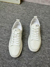 七匹狼男鞋休闲鞋男士小白鞋皮鞋低帮软底板鞋夏季新款鞋透气休闲运动鞋 白色 41 皮鞋码 实拍图