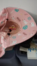 亨凯利儿童防晒帽防紫外线宝宝遮阳太阳帽男童女童夏沙滩帽子大帽檐粉 实拍图