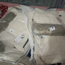 FNKM反季羽绒服男女大码冬季学生防寒服大毛领加厚工装派克服情侣外套 米白色 2XL 建议【130-150斤】 实拍图