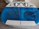 大黄鸭电器洗衣机半自动双桶双缸家用小型迷你租房宿舍波轮脱水甩干双杠省电老式强动力易操作以旧换新 洗脱两用丨抑菌除螨丨健康快洗丨节水省电 实拍图