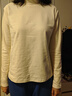 班尼路（Baleno）米色半高领加绒打底衫女2025新款内搭德绒长袖t恤女装上衣秋冬季 实拍图