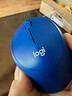 罗技（Logitech）M330无线鼠标 商务办公无线静音鼠标电池 右手人体工学鼠标Mac笔记本电脑家用鼠标中大手 舒适曲线 蓝色 实拍图