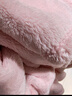 罗莱家纺 A类法兰绒毯子纯色午睡空调毯盖毯   粉色180*200cm 实拍图