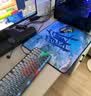 臻火鼠标垫 兰 fps电竞游戏专用大号桌垫 CSGO LOL PUBG APEX 无畏契约 乱纹控制粗面 480*400*5 实拍图