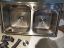 华帝（VATTI）水槽洗菜盘一体盘双槽 水槽厨房水池盘洗碗槽洗菜池 不锈钢双水槽 （78*43）双槽+U型冷热龙头 实拍图