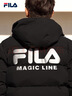 FILA 斐乐官方情侣羽绒服2025年冬时尚休闲连帽上衣男女同款保暖外套 实拍图