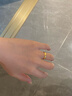 周六福（ZLF） 黄金戒指女足金999单个可叠戴光圈指环手饰 计价 光面10号-1.30g 实拍图