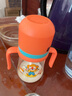 皇宠 儿童水杯PPSU学饮杯宝宝幼儿园吸管杯奶杯婴儿奶瓶 微V阀橙240ML 实拍图