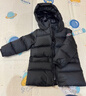 保姆鹅 儿童羽绒服宝宝中长款加厚冬季外套防风保暖白鸭绒冬装[NG2654] 炭黑 130 实拍图