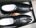 奥康（Aokang）皮鞋男英伦风秋季男鞋系带商务正装鞋男士低帮鞋子 黑色45码 实拍图