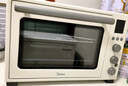 美的（Midea）【国家补贴】家用多功能风炉电烤箱 40L大容量/四面搪瓷/热风循环/空气炸锅烤箱一体机PT4012W二代 实拍图