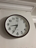 康巴丝（Compas）挂钟客厅 12英寸简约静音客厅石英钟表挂墙时钟 C2866 咖色30.5cm 实拍图