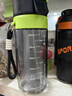 cica喷雾运动水杯儿童学生6-12岁专用夏季水壶大容量tritan喷水杯子 黑绿(送背带+清洁套装)780ml 实拍图