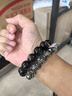 石玥珠宝精品16mm金沙天然黑曜石手串佛珠本命年转运珠水晶手链男女士款 实拍图