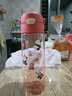 膳魔师（THERMOS）儿童水杯tritan便携塑料直饮杯小学生开学必备小熊猫水壶600ml红 实拍图
