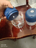 绞肉机小型打蒜器家用绞蒜切蒜器多功能辅食料理机电动蒜泥神器蒜蓉机自动切菜机压蒜器 蓝色 0.26L 加厚玻璃杯 6页刀 实拍图