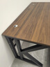 韵他实木电脑桌子双人电竞桌台式办公桌简约现代学习桌长方形书桌 黑胡桃桌+黑架【18mm实木桌面】冲量价 140*60*75cm 实拍图