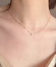 卡地亚（Cartier）DIAMANTS LÉGERS项链小号18K玫瑰金钻石0.09ct项链 送女友礼物 18K黄金B7215800 实拍图