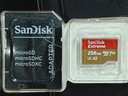 闪迪（SanDisk）256GB TF(MicroSD)内存卡 4K极速金卡A2 V30 U3行车记录仪 运动相机无人机 监控存储卡 读190MB/s 实拍图
