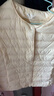 雪中飞经典新款基础舒适轻薄羽绒便捷短款保暖羽绒小马甲轻盈便携舒适 黎蔓卡其|7202-女 S 160/84A 实拍图