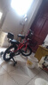童贝星儿童自行车男孩2-3-6-8-9岁小孩单车脚踏车宝宝童车 中国红+ 辐条轮 +后座款头盔大礼包 14寸适合身高95-115cm 实拍图