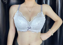 Carey Kay内衣女无钢圈聚拢文胸小胸性感蕾丝纯欲调整型少女胸罩套装送女友 烟紫色-套装(偏小一码) 80B (36) 适合小胸(AB通杯) 实拍图